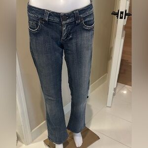 Vintage low rise Guess Women's Blue Boot Cut Jeans